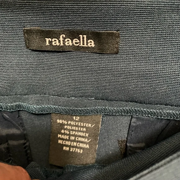 B24-Women Rafaella Dress Pants Size 12 Blue - Picture 4 of 5